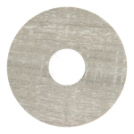 Rozet 17 mm (10 st.) Eik grijs met zaagsnede