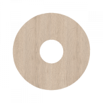 Rozet 17 mm (10 st.) Mountain oak vergrijst