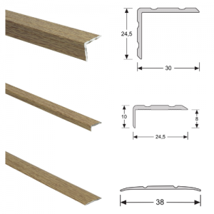 Profielen voor vloer afwerking in vele kleuren