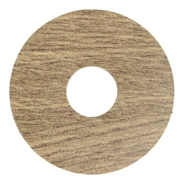 Rozet 17 mm (10 st.) Oud eiken mat geolied