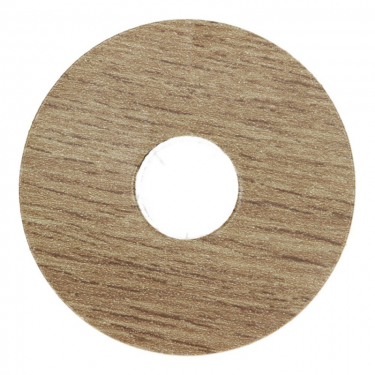 Rozet 17 mm (10 st.) Wit noten
