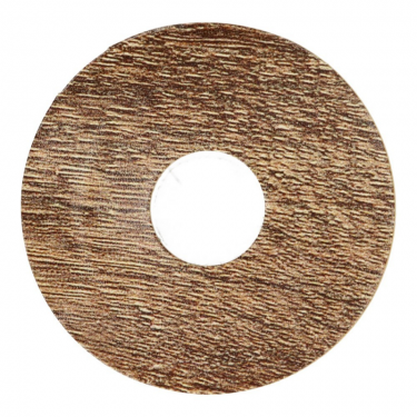 Rozet 17 mm (10 st.) Eiken geborsteld bruin