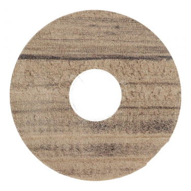 Rozet 17 mm (10 st.) Grenen geborsteld bruin