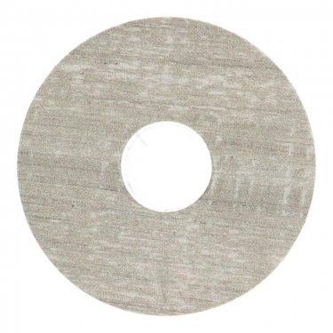 Rozet 17 mm (10 st.) Eik grijs met zaagsnede
