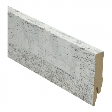 Rechte folieplinten 70x14 mm Eik whitewash