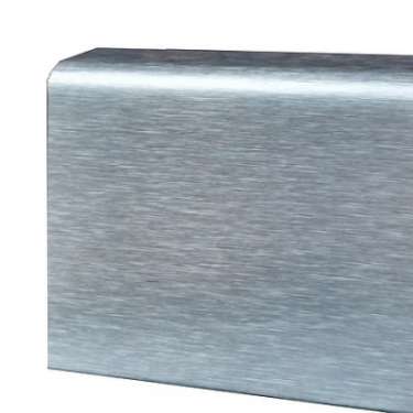 Luxe aluminium geborstelde plint 70 x 15 mm x 250 cm