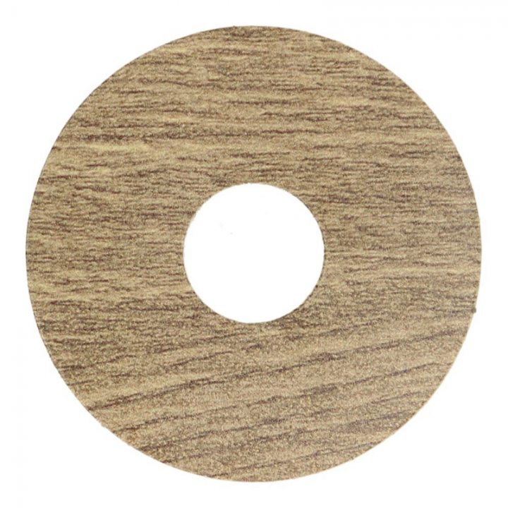 Rozet 17 mm (10 st.) Oud eiken mat geolied