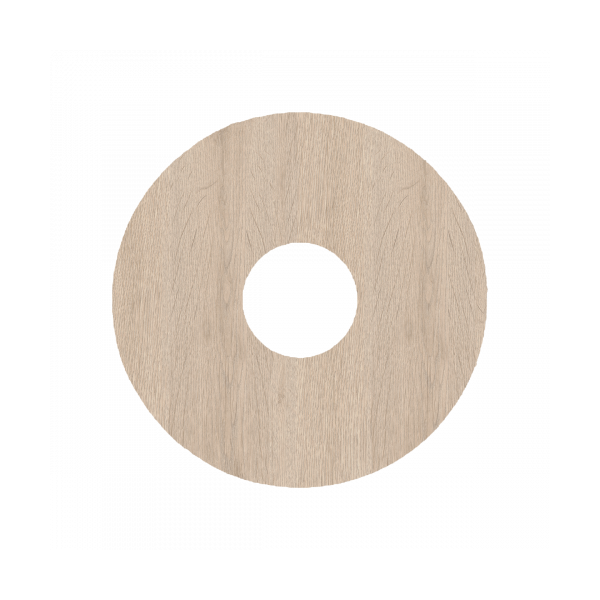 Rozet 17 mm (10 st.) Mountain oak vergrijst