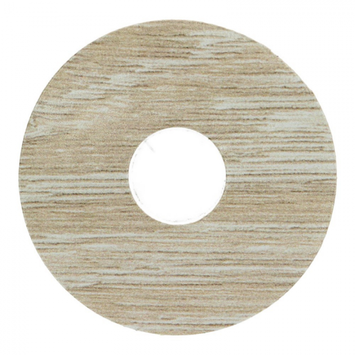 Rozet 17 mm (10 st.) Scarlet oak beige