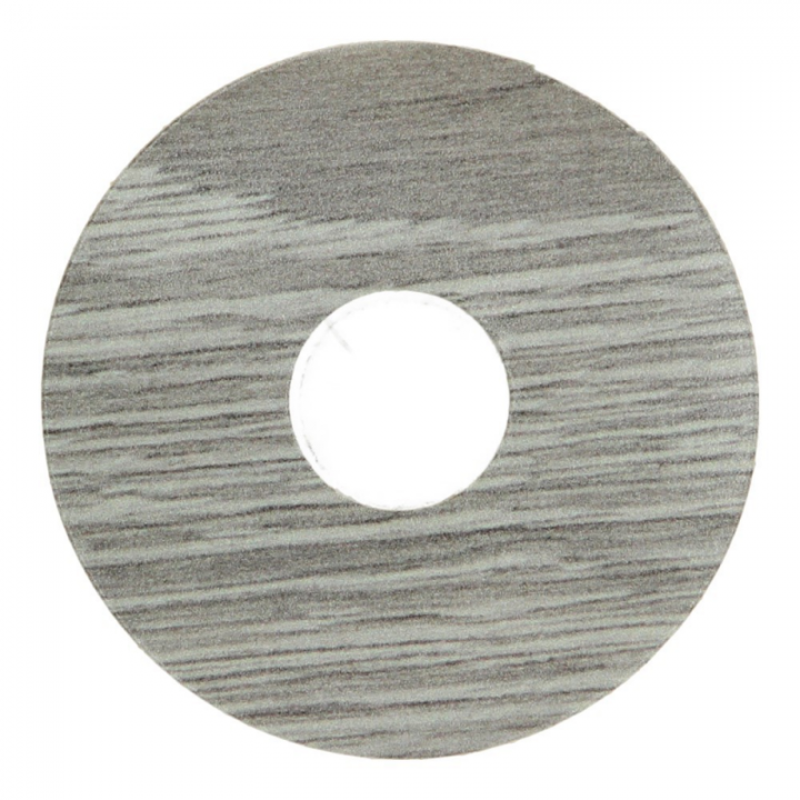 Rozet 17 mm (10 st.) Scarlet oak light grey