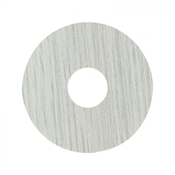 Rozet 17 mm (10 st.) Eiken wit grijs