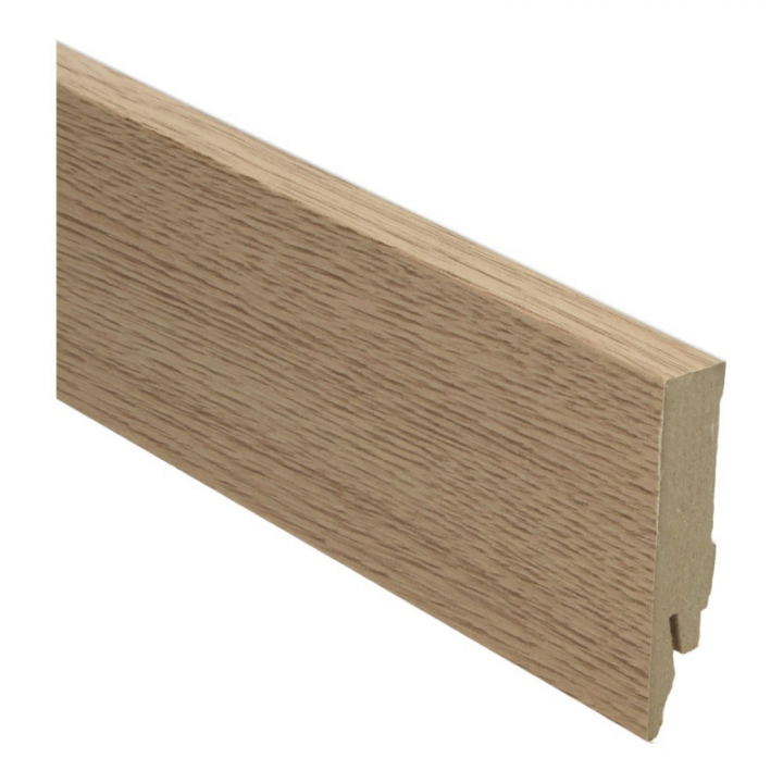 Rechte folieplinten 70x14 mm Eiken naturel