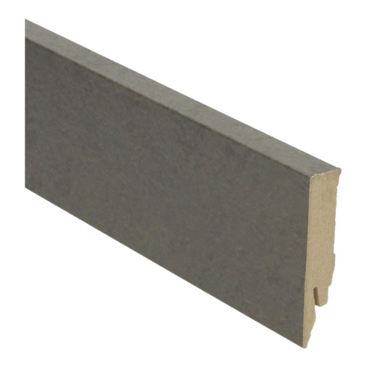 Rechte folieplinten 70x14 mm Beton gepolijst donker