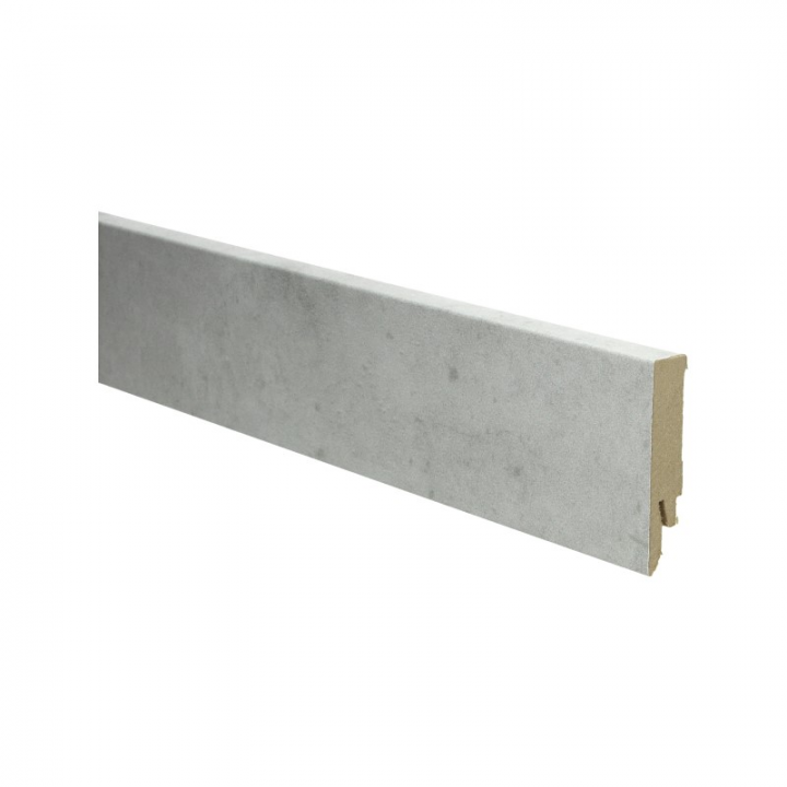 Rechte folieplinten 70x14 mm Beton licht