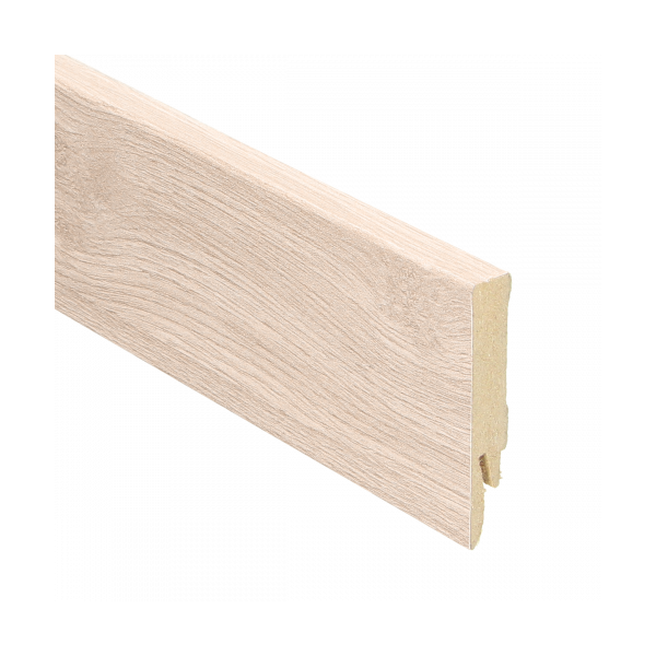 Rechte folieplinten 70x14 mm Eik licht beige