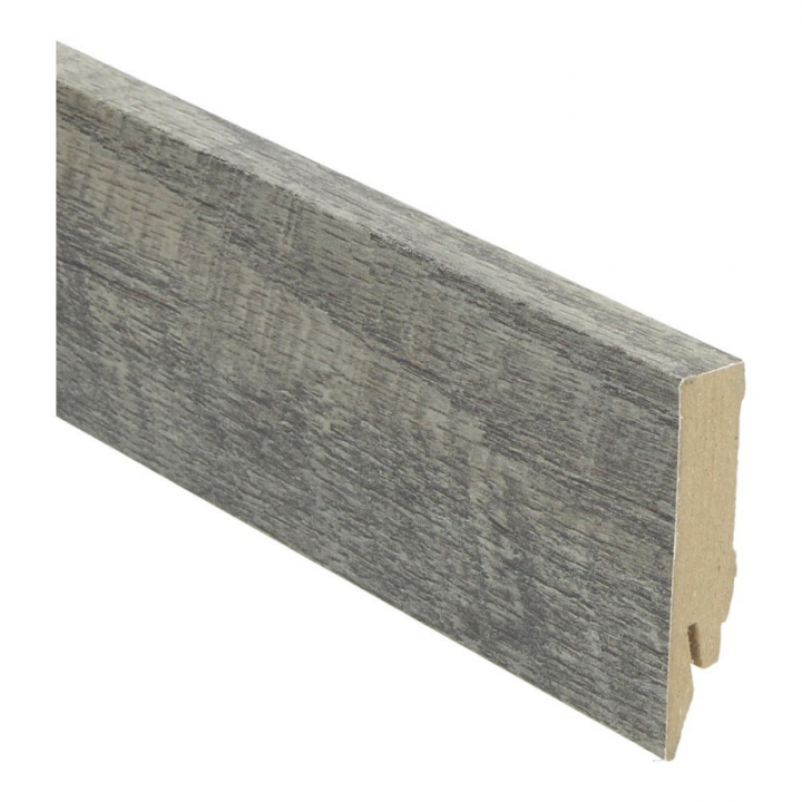 Rechte folieplinten 70x14 mm Castle oak grey