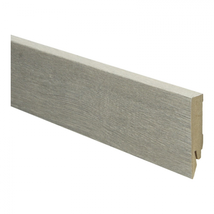 Rechte folieplinten 70x14 mm Mountain oak beige